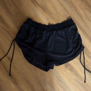 No Boundaries Black Drawstring Swimsuit Cover Shorts